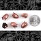 Antiqued Copper Plated Brass Medium Tulips - Set of Six - C-BC20